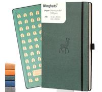 Dingbats - Wildlife Dotted Extra Large Notebook, Green Deer, A4 - Hardcover Note
