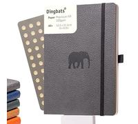 Dingbats* - Taccuino Puntinato A5 - Copertina Morbida - Pagine Spesse Perforate - Esperienza Versatile, Pelle Vegana, Segnalibro, Portapenne