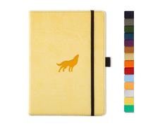 Dingbats - Taccuino Medio A Quadretti Wildlife, Cream Wolf, A5 - Pelle Pu - Carta Perforata, Color Crema 100 G/mq A Prova Di Inchiostro