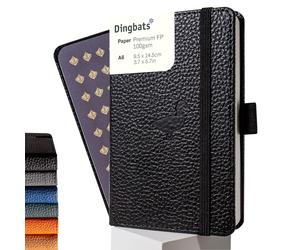 Dingbats - Wildlife A6 Dotted Pocket Notebook - PU Leather Hardcover Small Jour