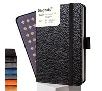 Dingbats Wildlife A6 Grid Pocket Notebook - PU Leather Hardcover - Small Writin