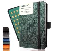 Dingbats Wildlife A6 Plain Pocket Notebook - PU Leather Hardcover - Small Writi