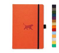 Dingbats - Wildlife Dotted Medium Notebook, Orange Tiger, A5 - Hardcover Noteboo