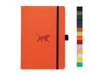 Dingbats - Wildlife Dotted Medium Notebook, Orange Tiger, A5 - Hardcover Noteboo