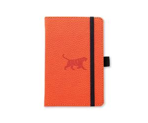 Dingbats - Wildlife Dotted Pocket Notebook, Orange Tiger, A6 - Hardcover - Perfo