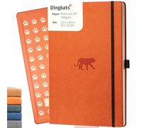 Dingbats* - Wildlife Plain Extra Large A4 - diario con copertina rigida in pelle PU per lavoro, scrittura, tasca, chiusura elastica, portapenne, segnalibro