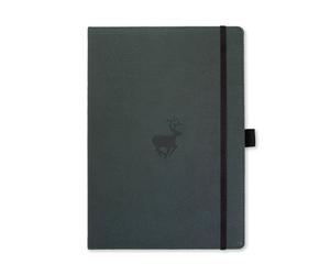 Dingbats - Wildlife Plain Extra Large Notebook, Green Deer, A4 - Hardcover Noteb