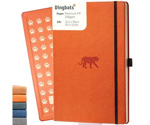 Dingbats - Wildlife Squared Extra Large A4 Notebook - PU Leather Hardcover Jour
