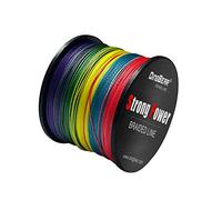 Dingbear 437Yd/400m 65LB/0.37mm Arcobaleno Multicolore Linea Di Pesca Intrecciata Generica Super Forte Tirare Linea Di Aquilone Filo Di Rete Tessuto Corda Da Pesca Super Resistente