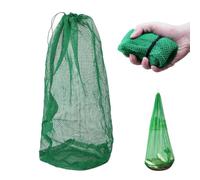 Dingbear Borsa a rete da pesca, in nylon, maglia fine, spessa, pieghevole, reticolato 1,0 m x 0,6 m