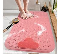 DINGC Tappetino doccia antiderapant con ventose e fori di drenaggio, tappetino doccia con cuscino massaggiante, tappetino da bagno doccia grande per la doccia del bagno 70 x 40 cm