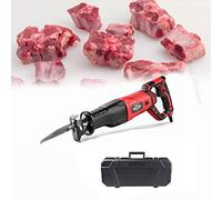 DINGFAN Sega a Gattuccio 900W/1300W, Sega Ossa Elettrica da Macellaio, Segaossa da Palmare per Casa Commerciale, per Tagliare Le Ossa Congelare la Carne (Color : Rosso, Power : 900W)