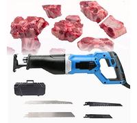 DINGFAN Sega a Gattuccio 900W/1300W, Sega Ossa Elettrica da Macellaio, Segaossa da Palmare per Casa Commerciale, per Tagliare Le Ossa Congelare la Carne (Color : Blu, Power : 1300W)
