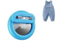 Dingfeiyu Airtag Holder Hidden, Custodia per localizzatore GPS nascosta, Custodia Airtag Nascosta con Spilla per bambini, anziani, animali domestici, zaini, bagagli (blu)