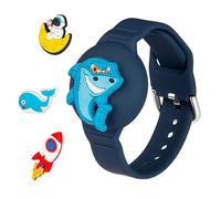 Dingfeiyu Braccialetto per Apple AirTag Impermeabile, Anti-smarrimento e Anti-graffio Custodia Cover AirTag per Bambini, Adolescenti, Anziani (blu)