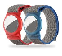 Dingfeiyu Braccialetto per Bambini compatibile con AirTag, Cinturino in Nylon Regolabile, Braccialetto GPS Bambini Anti-Perdita e Antigraffio, Adatto ai Tracker per Apple Airtag