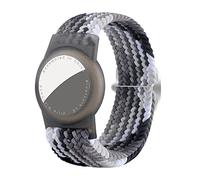 Dingfeiyu Cinturino Compaibile con AirTag, Custodia da polso bambini Airtag, Anti-smarrimento e Anti-graffio Lavabile Braccialetto Airtags per Bambini (grigio)