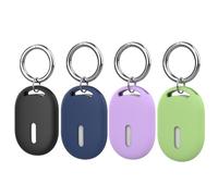 Dingfeiyu Custodia Portachiavi Compatibile per Xiaomi Smart Tag, Case Cover Tracker GPS Android per Cani, Bambini, Anziani, Zaino, Bicicletta, Valigia, Anti-Graffio (Set di 4 colori A)