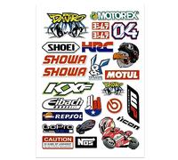 DINGFENG Adesivi, Caschi, Motocross Sticker Adesivi, per Decalcomanie per moto, Grafiche Motocross, per moto Cross, Caschi e Skateboard(Aquila)