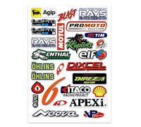 DINGFENG Moto Adesivi, Caschi, Sticker Motocross, Decalcomanie per