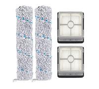 DingGreat 2Pcs Spazzola Rotante Multisuperficie e 2Pcs Filtri di ricambio per Bissell CrossWave X7 Pet Pro 3011, 2832Z, 2955Z Multifunzione Lavapavimenti e aspirapolvere senza fili