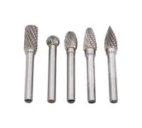 DingGreat 5Pcs 6mm Shank 10mm Frese rotanti in metallo HSS Punte doppio taglio per Dremel, Set di lime rotante in carburo per trapano, smerigliatura di metallo, lucidatura, incisione, foratura
