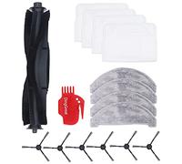 DingGreat Kit accessori per ROIDMI EVE Plus Robot Aspirapolvere -1x spazzola principale, 4x panno in microfibra, 4x Sacchetti di Polvere, 6x spazzole laterali, 1x spazzola per la pulizia