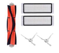DingGreat Kit di Accessori per XIAOMI MI Robot Roborock S50 S51 S55 S5 Xiaowa Mi Mijia E25 C10 Parti di ricambio per Aspirapolvere Robot 2 Spazzola laterale 2 HEPA Filter 1 Spazzola principale