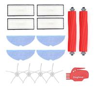 DingGreat Kit di accessori per Xiaomi Roborock S7 S7 Plus T7 T7S T7Plus T7SPlus Robot Aspirapolvere - 2 Spazzola Principale, 4 Spazzola Laterale, 4 HEPA Filter, 4 Panno Mop, 1 Spazzola di pulizia