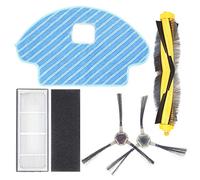 DingGreat Kit di Ricambio per ECOVACS Robotics DEEBOT OZMO 930 /ECOVACS DEEBOT DG36 Robot Aspirapolvere - 1 Spazzola Principale, 2 spazzole Laterali, 1 Filtro, 1 Panno di Pulizia