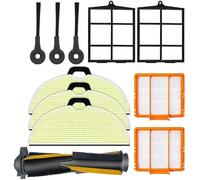 DingGreat Pezzi di ricambio per Shark RV2001WD, AV2001WD Robot Aspirapolvere - Set di accessori con spazzola principale, filtri, stracci, spazzola laterale - confezione da 11 per una manutenzione