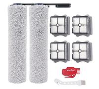 DingGreat Pezzi di Ricambio per Tineco Floor One S5 e S5 Pro - Rullo Spazzola e Filtro HEPA per Aspirapolvere a Secco Senza Fili - 2 Rulli e 4 Filtri