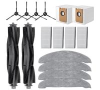 DingGreat Ricambi Honiture Q6 Pro, per Imou L11 Pro/AIRROBO T10+ / Neabot N2, 2 pennelli principali + 4 spazzole laterali + 4 filtri + 2 sacchetti antipolvere + 4 panni