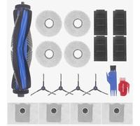 DingGreat Set completo per Ecovacs Deebot T50 per robot aspirapolvere Ecovacs Deebot T50 Pro Omni/T50 Omni Set di pezzi di ricambio 2 rulli + 1 spazzola principale + 4 spazzole laterali + 4 filtri + 6