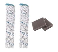 DingGreat Spazzola a Rullo di Ricambio per Leifheit Regulus Aqua PowerVac Lavapavimenti, con 2 Rulli in Microfibra, 2 Filtro in Spugna e 1 Spazzola