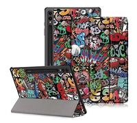 DINGGUAGUA Custodia per Samsung Galaxy Tab S10 Plus,Galaxy Tab S9 FE+ Plus,Galaxy Tab S9 + Plus 12.4 SM-X820/X826B X610/X616 X810/X816B/X818U Tablet,Cover con Funzione Supporto,Graffiti