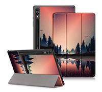 DINGGUAGUA Custodia per Samsung Galaxy Tab S10 Plus,Galaxy Tab S9 FE+ Plus,Galaxy Tab S9 + Plus 12.4 SM-X820/X826B X610/X616 X810/X816B/X818U Tablet,Cover con Funzione Supporto,Crepuscolo