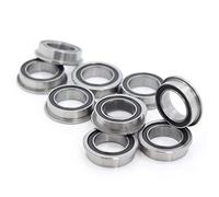 DINGGUANGHE-CUP Cuscinetti flangiati Cuscinetto MF128-2RS Acciaio al Cromo (10 PCS) MF128RS ABEC-1 Gomma in Miniatura sigillato flangiati Cuscinetti a Sfera LF-1280DD 8x12x3.5mm Prodotti industriali