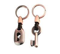 Dinghaole 2 pezzi Coppia Portachiavi, Regalo Coppia per Anniversario Compleanno, Portachiavi Casa Nuova Coppia Lui e Lei in Metallo, Regalo Coppia per Convivenza e Natale