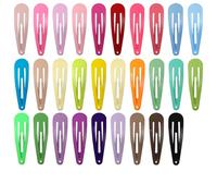 Dinghaole 80 fermagli per capelli (5,1 cm), piccoli fermagli colorati per capelli fini, graziosi fermagli per capelli color caramella, fermagli per capelli in metallo, per bambine e bambine