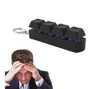 dinghaole Giocattoli anti-stress per tastiera, giocattoli silenziosi per alleviare lo stress, Fidget Keyboard Clicker Interruttore meccanico Sollievo Stress Portachiavi per gli uomini