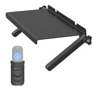 Dinghosen Mensola regolabile per TV, staffa di montaggio per monitor per dispositivi di streaming, scatola via cavo, router e decorazione per la casa, staffa portaoggetti superiore per TV