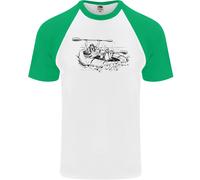 Dinghy Rapids White Water Rafting Whitewater Mens S/S Maglietta Baseball