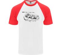 Dinghy Rapids White Water Rafting Whitewater Mens S/S Maglietta Baseball