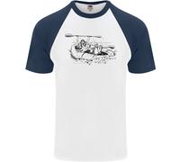Dinghy Rapids White Water Rafting Whitewater Mens S/S Maglietta Baseball