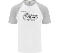Dinghy Rapids White Water Rafting Whitewater Mens S/S Maglietta Baseball