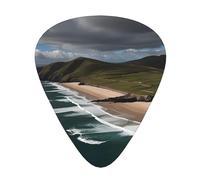 Dingle Peninsula Prints, plettri per chitarra, set da 12 pezzi, con 3 diversi spessori, adatti per chitarre elettriche e acustiche