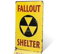 dingleiever - Regali di Natale "Fallout Shelter Vintage Metal Tin Sign,Garage Decor Man Cave Sign