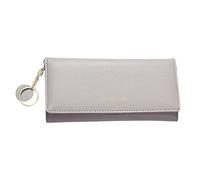 Dinglong Bella Portafoglio Blu Fiori Donne Portafoglio Borsa Borsa Lunga Portafoglio Grande Capacità Portafoglio Portafoglio Tinta unita Moda Nuovo Modello Carta Bella, grigio, taglia unica,