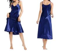 Dinglong Gonna Notte Donna Camicia da Notte da Donna, Abito da Notte, Sexy Scollo a V, Vestaglia, Biancheria da Notte Lunga Camicia Senza Maniche Donna Profumo alla Vaniglia Vestiti Estivi Lunghi
